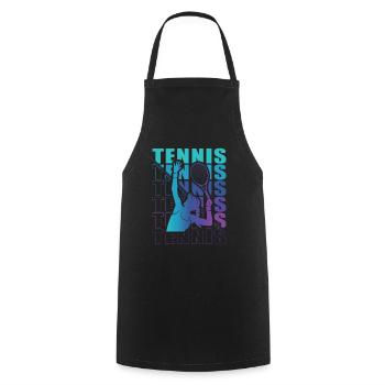 Vêtements pour joueurs de tennis Tennis Femmes Filles - Tablier de cuisine - noir - Devant - AI Model Male 185 dark (185cm)