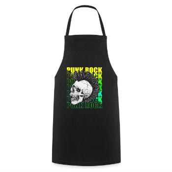Punk Rock Pogo Anarchy Punks Punk Rocker Punk - Cooking Apron - black - Front - AI Model Male 185 dark (185cm)