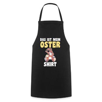 Osterhase Hase Ostern - Kochschürze - Schwarz - Vorne - AI Model Male 185 dark (185cm)