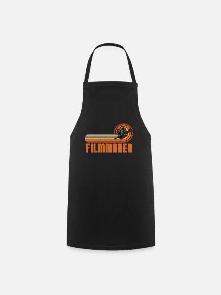 Cinéaste Cinéaste Caméra Rétro Cinématographe - Tablier de cuisine - noir