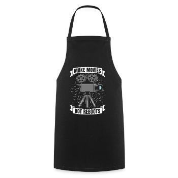 Filmmaking Make Movies Not Reboots Film Producer - Cooking Apron - black - Front - AI Model Male 185 dark (185cm)