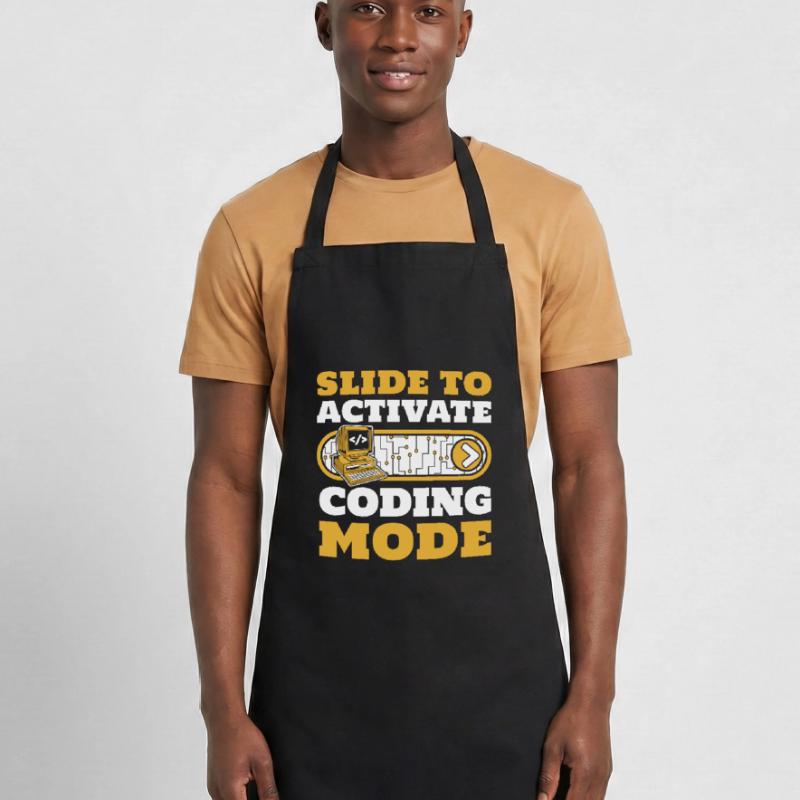 Slide To Activate Coding Mode Developer Coder Kochschürze