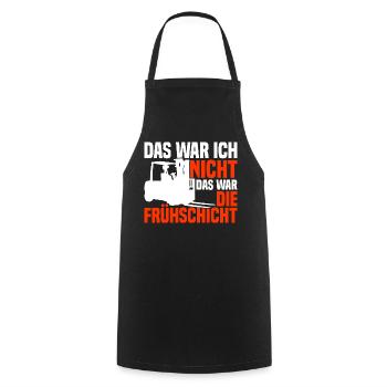 Gabelstaplerfahrer Gabelstapler Staplerfahrer - Kochschürze - Schwarz - Vorne - AI Model Male 185 dark (185cm)