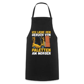Gabelstaplerfahrer Gabelstapler Staplerfahrer - Kochschürze - Schwarz - Vorne - AI Model Male 185 dark (185cm)