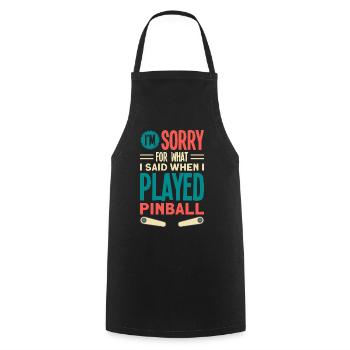 Flipper Retro Pinball Flipperautomat Bumper - Cooking Apron - black - Front - AI Model Male 185 dark (185cm)