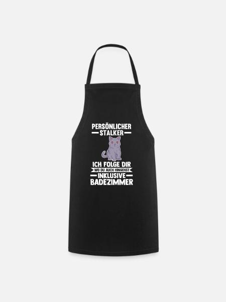Britisch Kurzhaar Katze - Kochschürze - Schwarz
