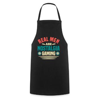 Flipper Retro Pinball Flipperautomat Bumper - Tablier de cuisine - noir - Devant - AI Model Male 185 dark (185cm)
