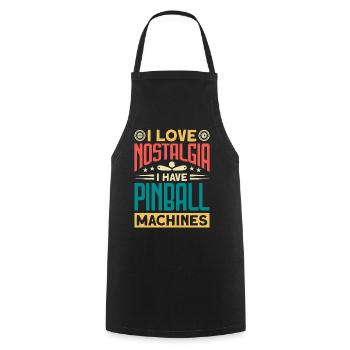 Flipper Retro Pinball Flipperautomat Bumper - Tablier de cuisine - noir - Devant - AI Model Male 185 dark (185cm)