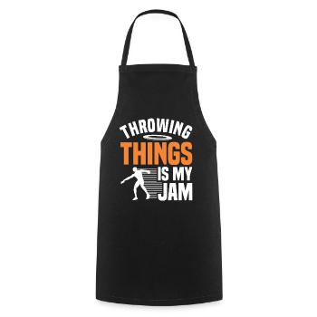 Discus Throw Discus Thrower Athletics Discus - Cooking Apron - black - Front - AI Model Male 185 dark (185cm)