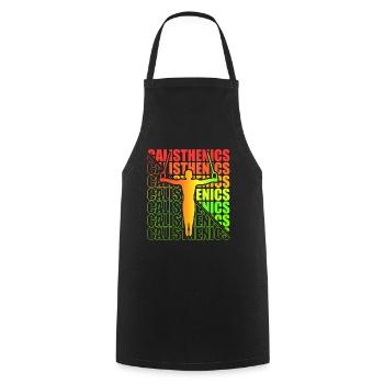 Motocross Enduro Motorcycle Freestyle Extreme Sport - Cooking Apron - black - Front - AI Model Male 185 dark (185cm)