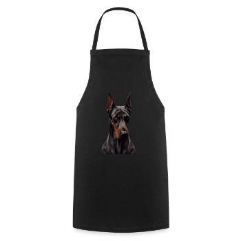 Doberman Dobermans Dog Dogs Puppy Doberman - Cooking Apron - black - Front - AI Model Male 185 dark (185cm)