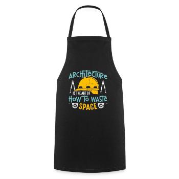Architecture Is The Art Of How To Architectural - Cooking Apron - black - Front - AI Model Male 185 dark (185cm)