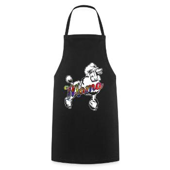 Poodle Poodle Mama - Cooking Apron - black - Front - AI Model Male 185 dark (185cm)