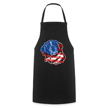 Saint Bernard Saint Bernard Flag - Cooking Apron - black - Front - AI Model Male 185 dark (185cm)