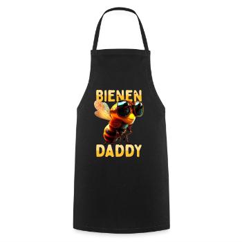 Bienen Daddy Honig Bienenzüchter Papa Vatertag Dad - Kochschürze - Schwarz - Vorne - AI Model Male 185 dark (185cm)