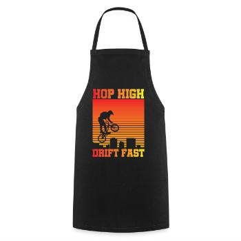 vintage bike outfit, bike urban freestyle bmx - Cooking Apron - black - Front - AI Model Male 185 dark (185cm)