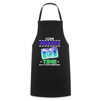 Photography Photo Photographer Photographers! Photographers - Cooking Apron - black - Front - AI Model Male 185 dark (185cm)