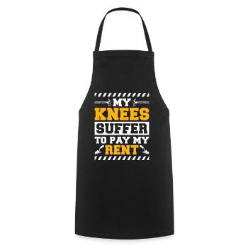 Flooring Flooring Installer Tiler Flooring - Cooking Apron - black - Front - AI Model Male 185 dark (185cm)