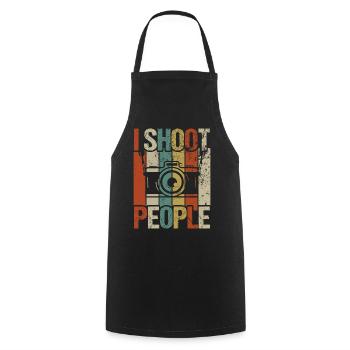 Photography Photo Photographer Photographers! Photographers - Cooking Apron - black - Front - AI Model Male 185 dark (185cm)
