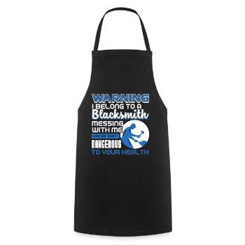 Blacksmith I Belong To Be A Blacksmith - Cooking Apron - black - Front - AI Model Male 185 dark (185cm)