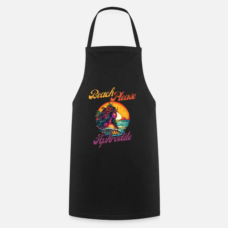 Beach Please - Aphrodite - Tablier de cuisine - noir