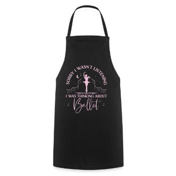 Ballet Dancer Dance Girl Ballerina - Kochschürze - Schwarz - Vorne - AI Model Male 185 dark (185cm)