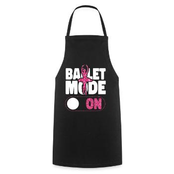 Ballet Dancer Dance Girl Ballerina - Kochschürze - Schwarz - Vorne - AI Model Male 185 dark (185cm)