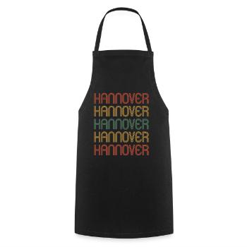 Hannoveranerin Hannoveraner Hannover - Kochschürze - Schwarz - Vorne - AI Model Male 185 dark (185cm)