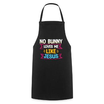 Kein Hase Liebt Mich Wie Der Christliche Glaube - Kochschürze - Schwarz - Vorne - AI Model Male 185 dark (185cm)