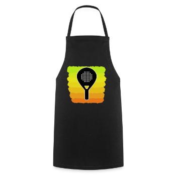 Padel Game Tennis Rackets Padel Sports Fans - Cooking Apron - black - Front - AI Model Male 185 dark (185cm)