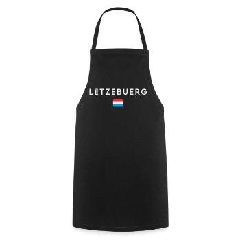 Flag of Luxembourg, Luxembourg pride - Cooking Apron - black - Front - AI Model Male 185 dark (185cm)