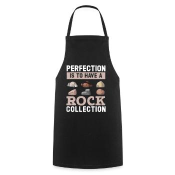 Perfection is having a stone collection - Cooking Apron - black - Front - AI Model Male 185 dark (185cm)