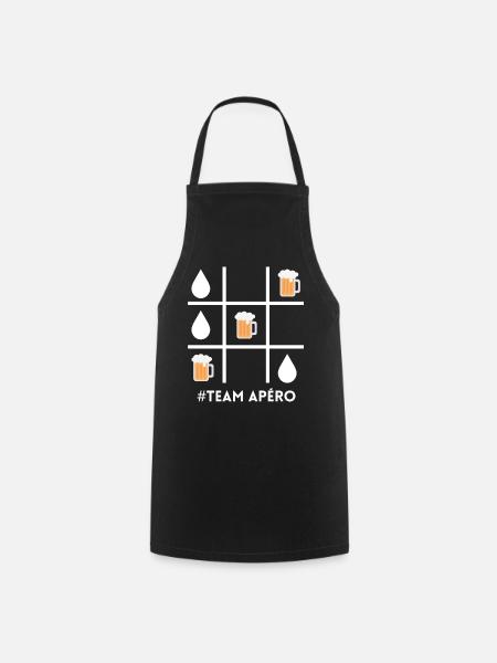 Apéro-Team, Bier, Bierfan - Kochschürze - Schwarz
