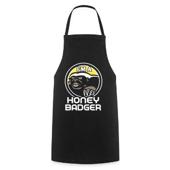 Honey Badger I Am A Honey Badger - Cooking Apron - black - Front - AI Model Male 185 dark (185cm)