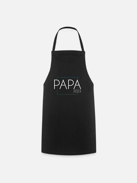 Papa 2023 - Tablier de cuisine - noir
