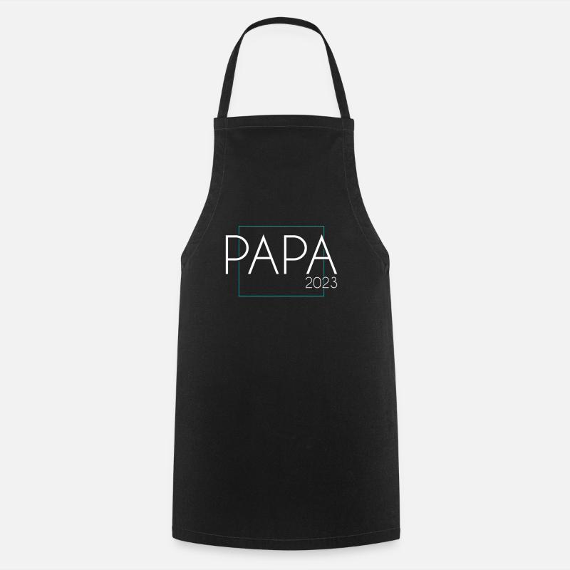 Papa 2023 - Tablier de cuisine - noir