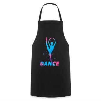 Ballet Dancer Dance Girl Ballerina - Cooking Apron - black - Front - AI Model Male 185 dark (185cm)