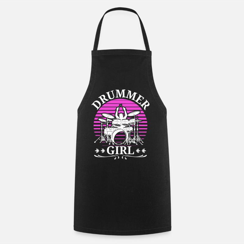 Drummers Drummers Drummers Drummers - Cooking Apron - black