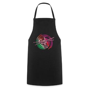 Drummers Drummers Drummers Drummers - Cooking Apron - black - Front - AI Model Male 185 dark (185cm)