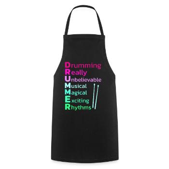 Drummers Drummers Drummers Drummers - Cooking Apron - black - Front - AI Model Male 185 dark (185cm)