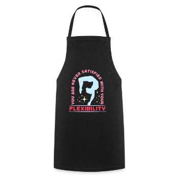 Contortion You Are Never Satisfied Circus Art - Cooking Apron - black - Front - AI Model Male 185 dark (185cm)