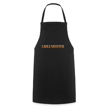 Grillmeister - Kochschürze - Schwarz - Vorne - AI Model Male 185 dark (185cm)