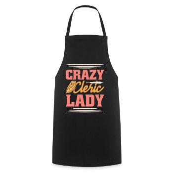 LARP live-action role-playing game - Cooking Apron - black - Front - AI Model Male 185 dark (185cm)