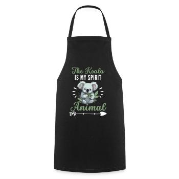 The koala is my spiritual animal Koala - Cooking Apron - black - Front - AI Model Male 185 dark (185cm)