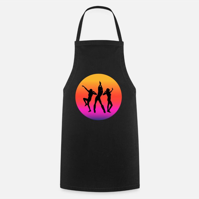 diso, fan de disco, musique disco - Tablier de cuisine - noir