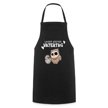 Vatertag - erster Vatertag Geschenk - Kochschürze - Schwarz - Vorne - AI Model Male 185 dark (185cm)