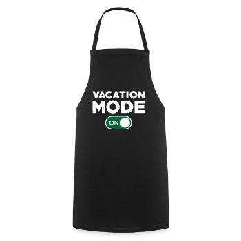 Fun vacation mode turned on - Cooking Apron - black - Front - AI Model Male 185 dark (185cm)