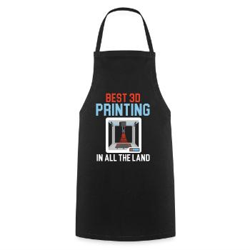 Best 3D printer in the whole country Machinist 3D Prin - Cooking Apron - black - Front - AI Model Male 185 dark (185cm)