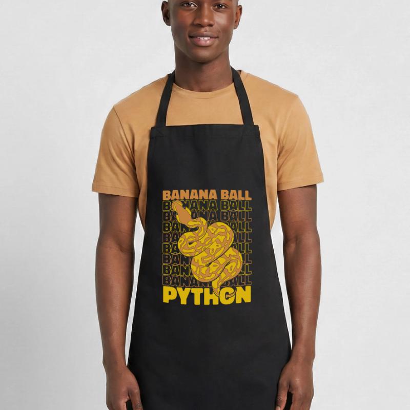 Boule de banane Python Serpent Python Boule de banane Tablier de cuisine