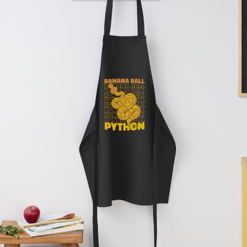 Boule de banane Python Serpent Python Boule de banane Tablier de cuisine